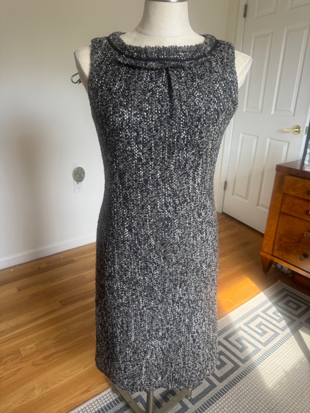 Talbots Sleeveless Tweed Sheath Dress